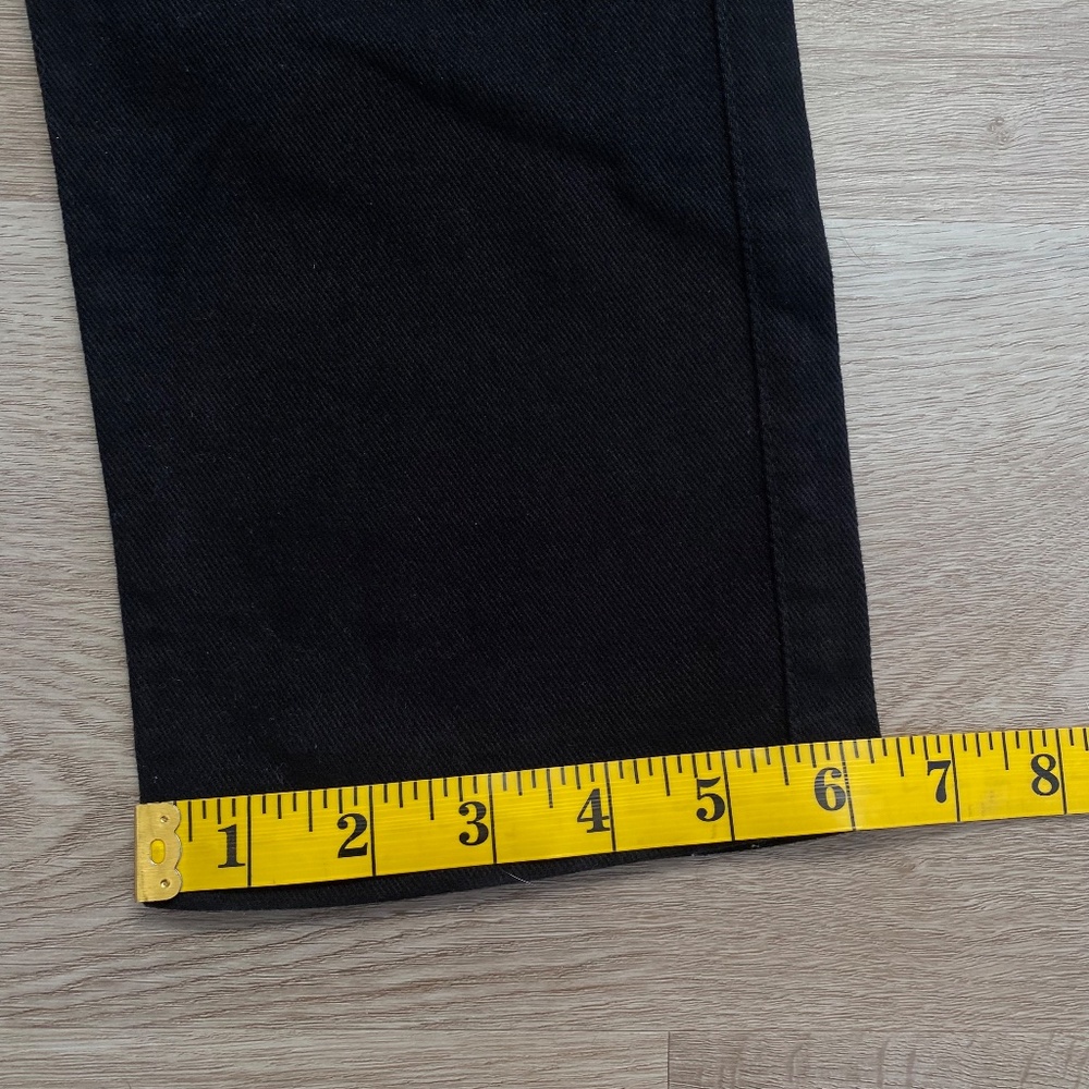 T Alexander Wang Black Cotton Lambskin Leather Pocket Jeans Women's Size 30x30 - Picture 11 of 12